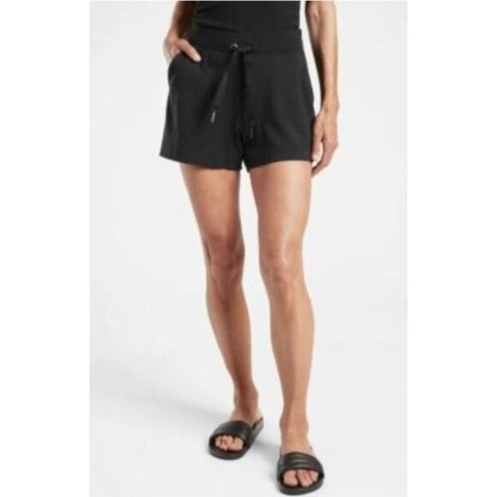 Athleta Women Shorts Balance 4" Shortie Pockets Black